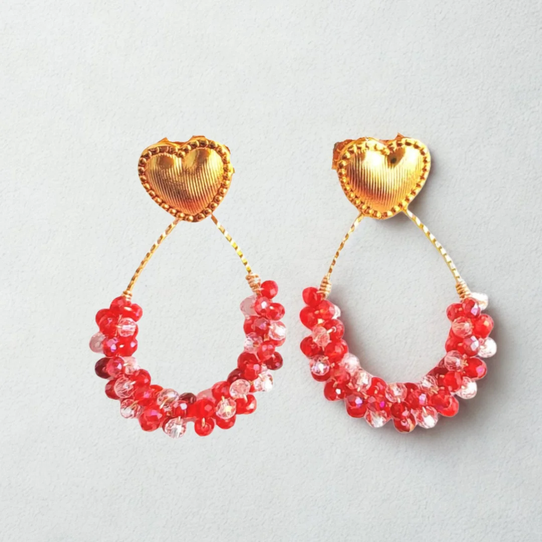 Aretes Encanto Rojo