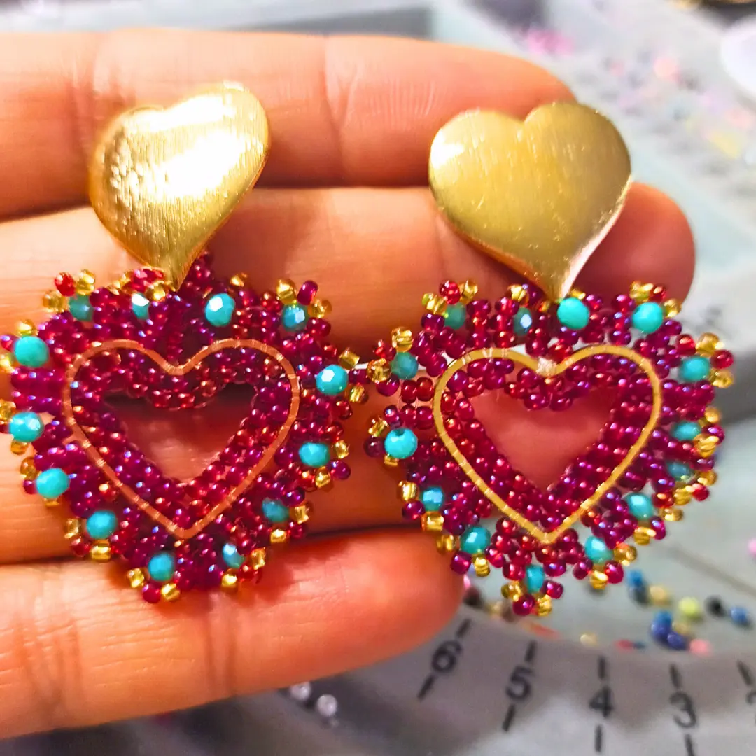 Aretes Corazón de Fiesta - Imagen 2