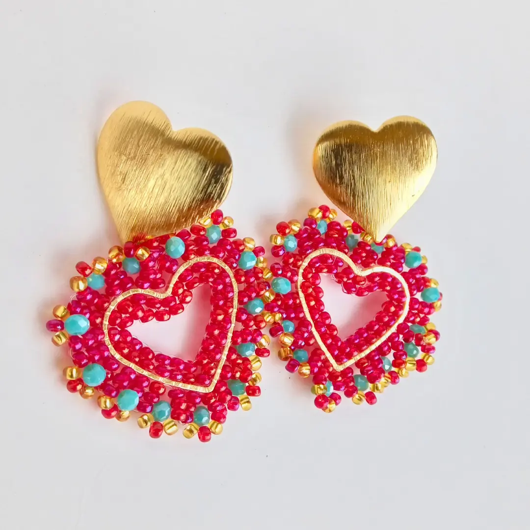 Aretes Corazón de Fiesta - Imagen 3