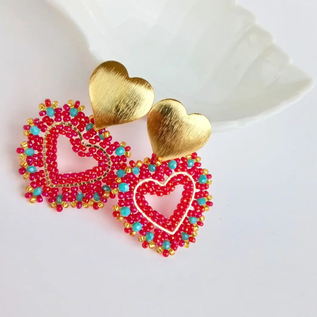 Aretes Corazón de Fiesta